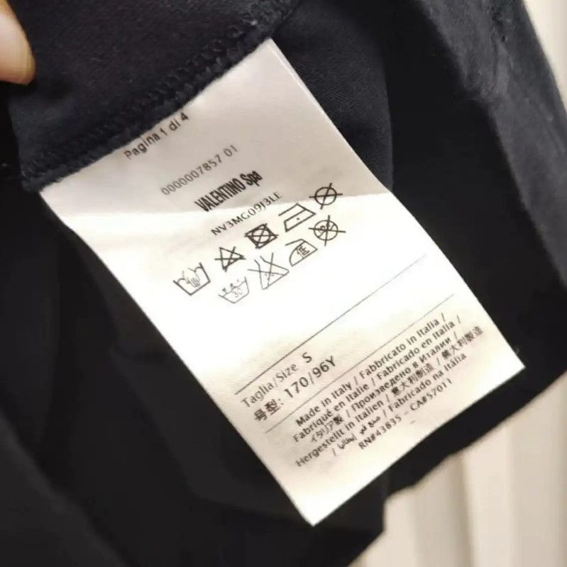 Valentino Valentino Navy Printed Short Sleeve T-Shirt 0089 Size US S / EU 44-46 / 1 - 4 Thumbnail