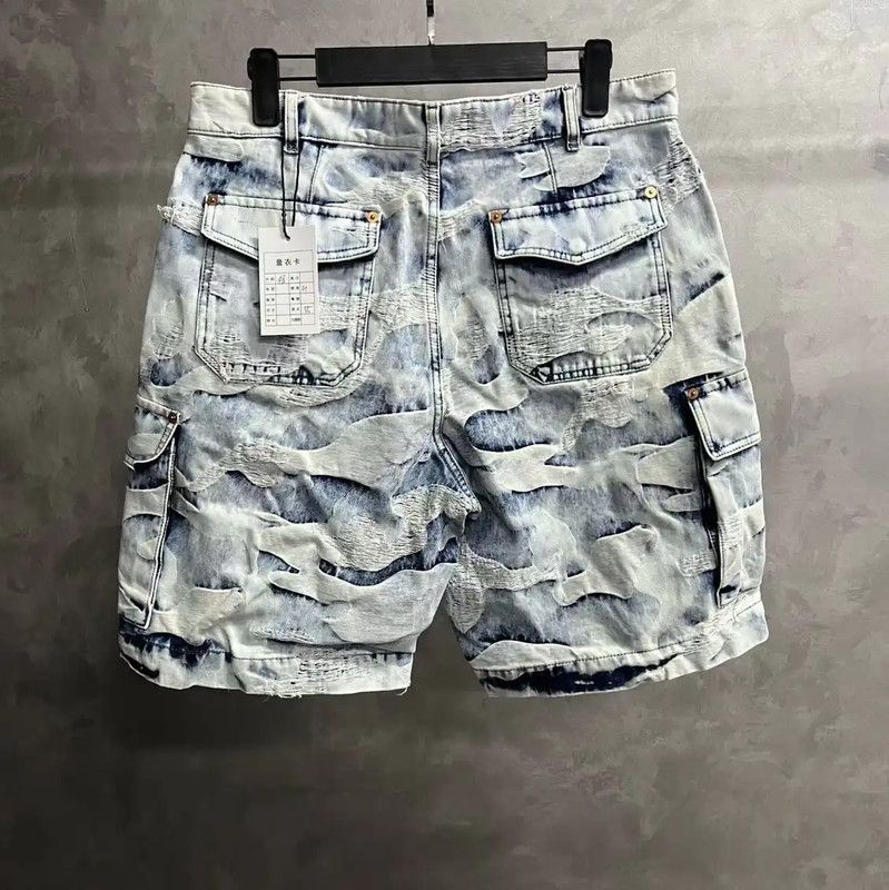 Valentino Valentino Blue Cotton Men's Cargo Shorts 0089 Size US 32 / EU 48 - 4 Thumbnail