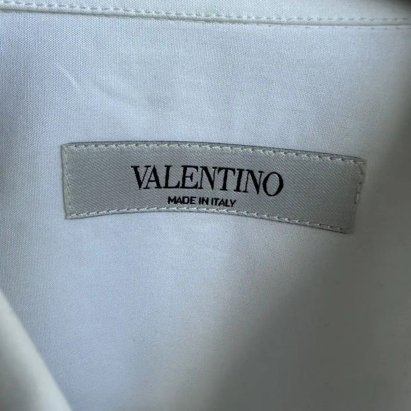 Valentino Valentino Men's White Long Sleeve Shirt 0089 Size US L / EU 52-54 / 3 - 4 Thumbnail