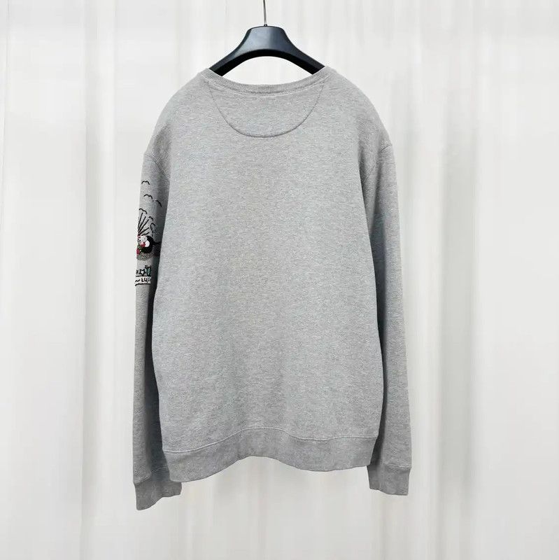 Valentino Valentino Gray Cotton Embroidered Long Sleeve Sweatshirt 0089 Size US L / EU 52-54 / 3 - 2 Thumbnail