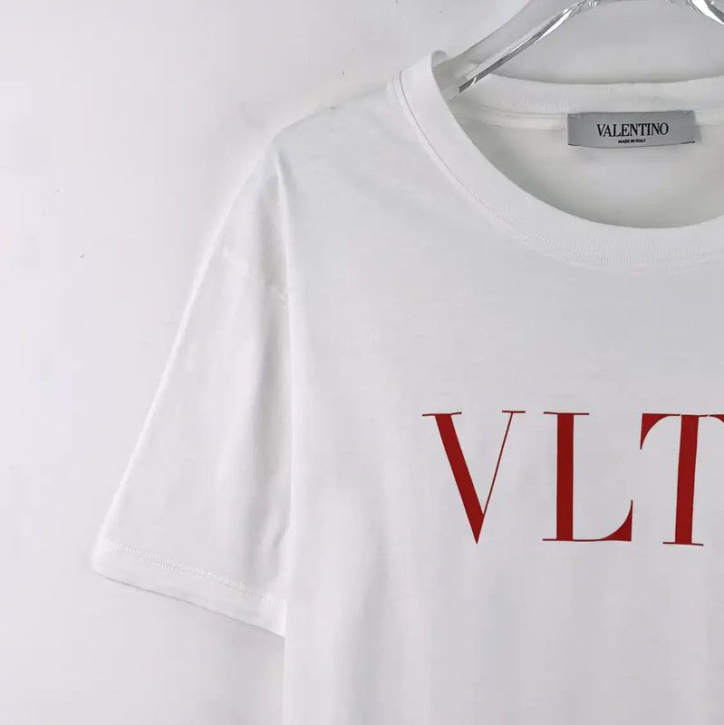 Valentino Valentino Men's White Cotton T-Shirt with Logo 0089 Size US XS / EU 42 / 0 - 3 Thumbnail