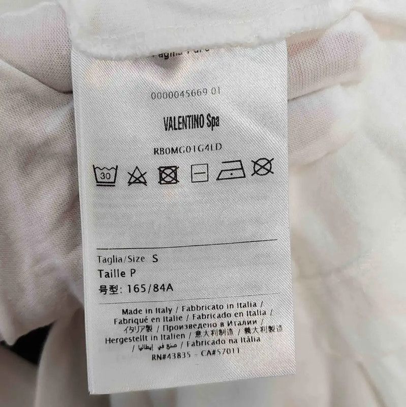 Valentino Valentino Men's T-Shirt with Signature Logo 0089 Size US S / EU 44-46 / 1 - 4 Thumbnail
