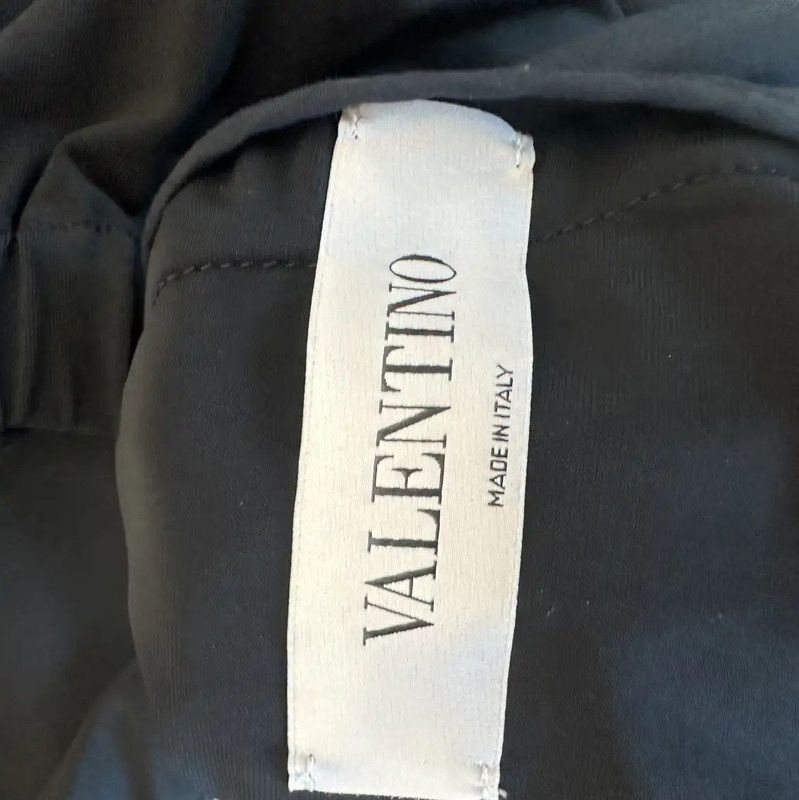 Valentino Valentino Black Cotton Zip Front Long Sleeve T-Shirt 0089 Size US XL / EU 56 / 4 - 5 Thumbnail