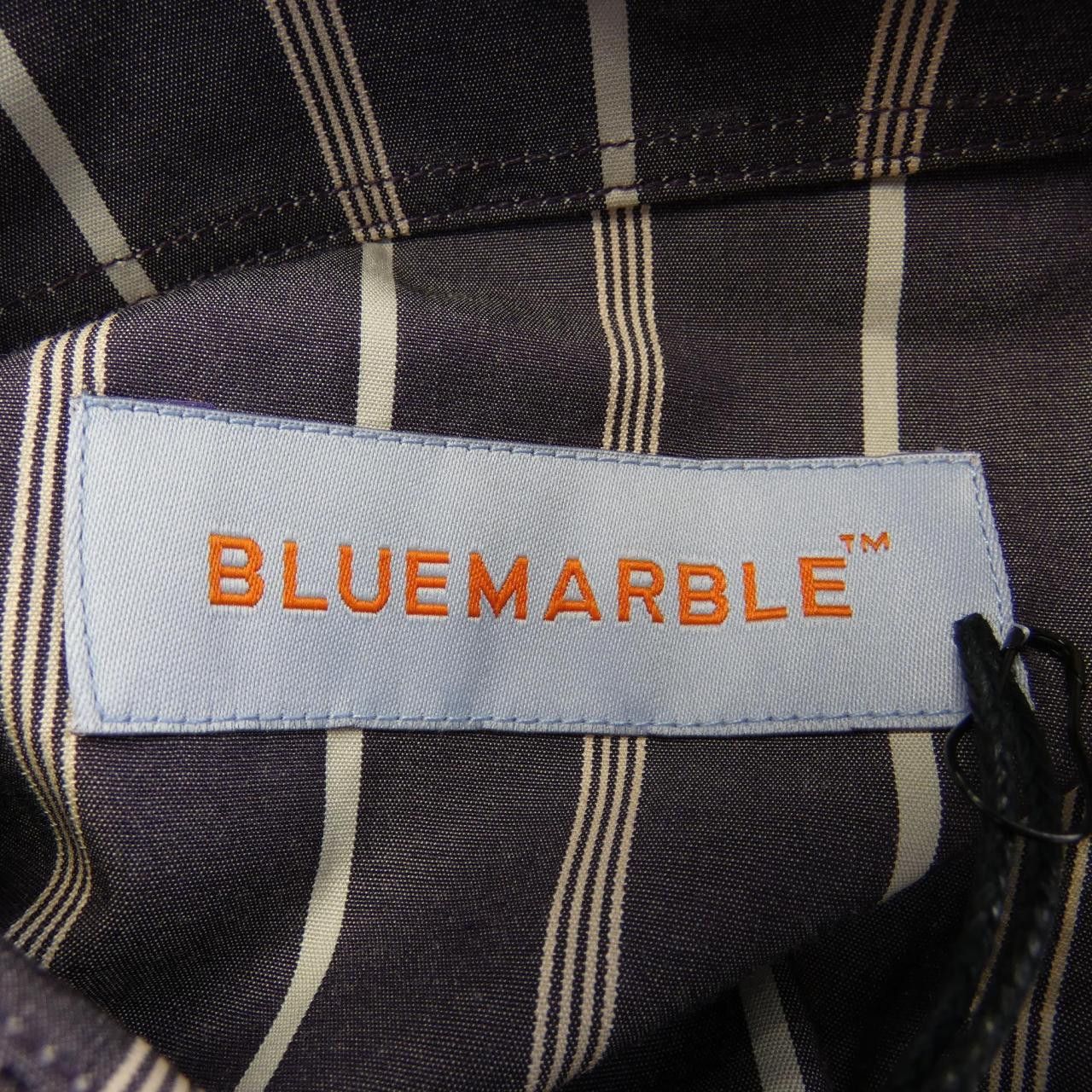Other Other BLUE MARBLE Stripe Shirt Cotton Dress Shirt DUTY FREE for USA Size ONE SIZE - 4 Thumbnail