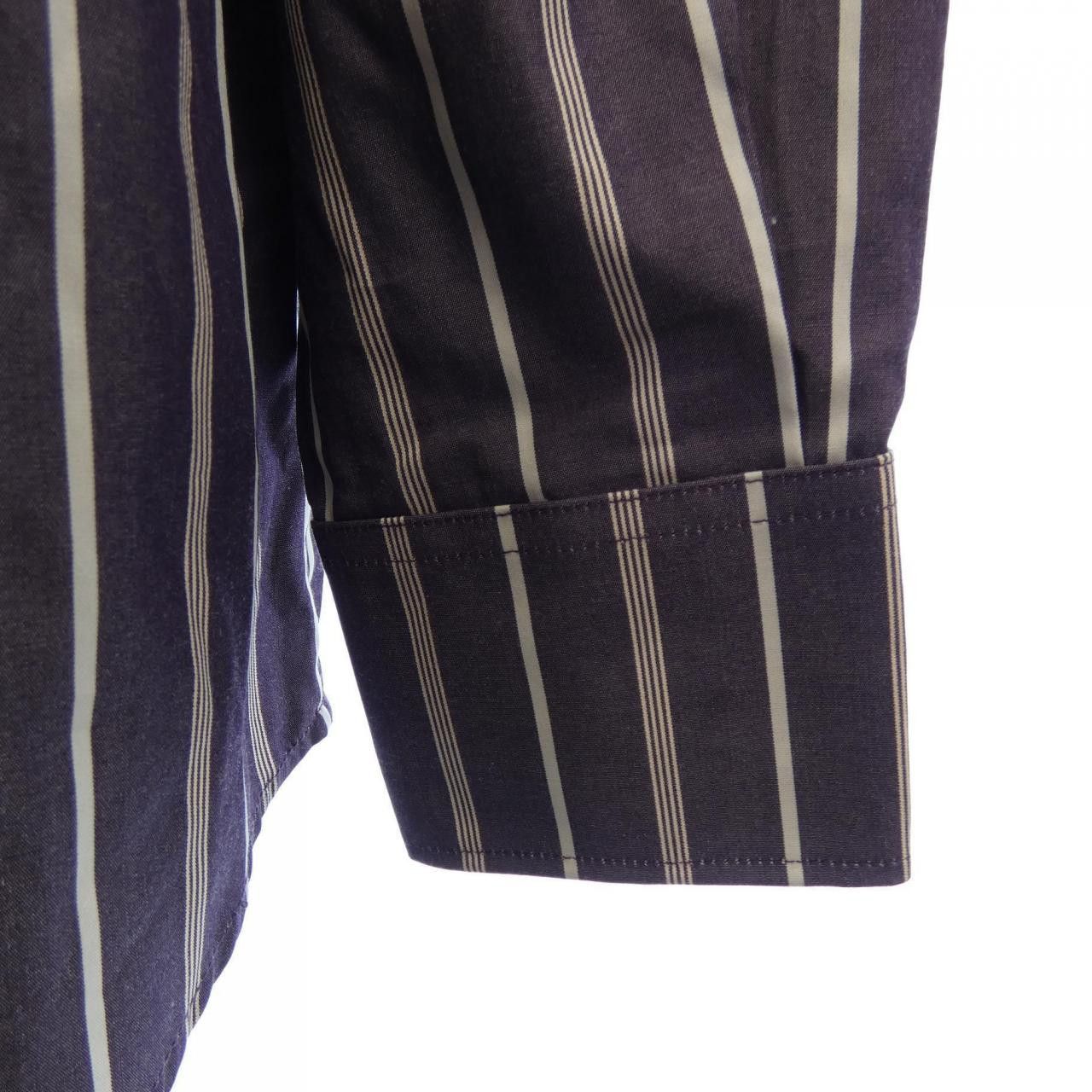 Other Other BLUE MARBLE Stripe Shirt Cotton Dress Shirt DUTY FREE for USA Size ONE SIZE - 6 Thumbnail