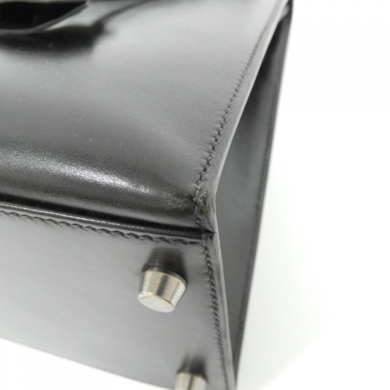 Hermes Hermes Hermes Kelly Box Calf Bag Leather Handbag Stamp G DUTY FREE for USA Size ONE SIZE - 3 Thumbnail