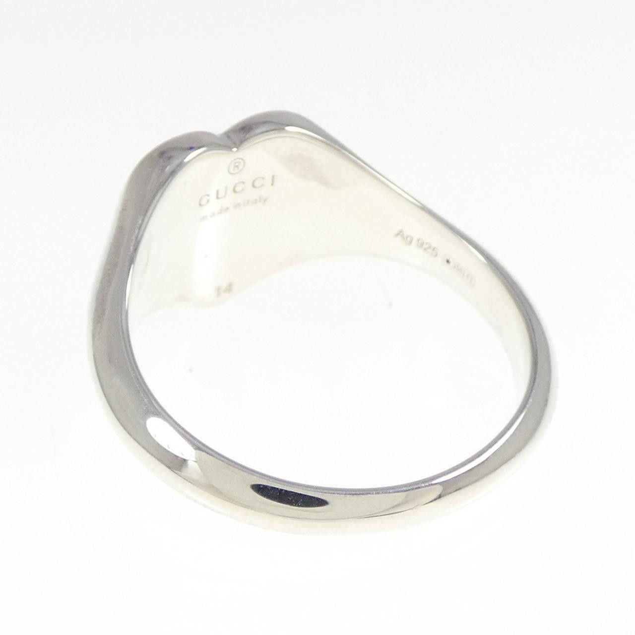 Gucci Gucci Gucci Interlocking G 925 Silver Ring Metal Ring 645544J84101184 DUTY FREE for USA Size ONE SIZE - 3 Thumbnail