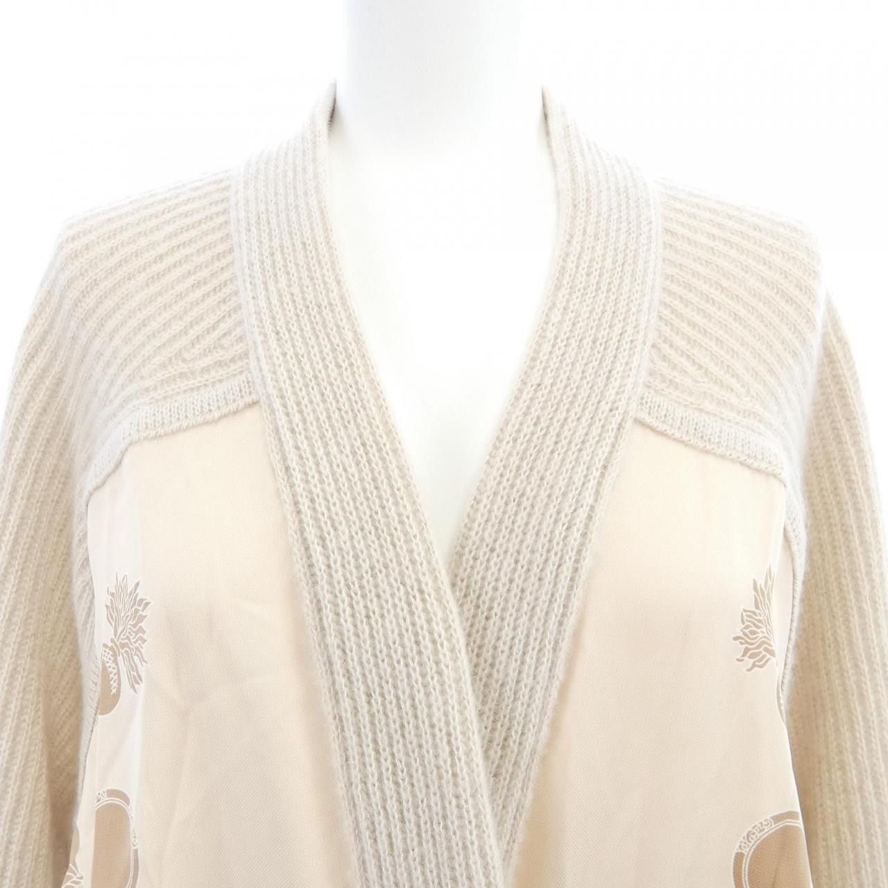 Hermes Hermes Hermes LES TAMBOURS FINESSE Twillene Long Cardigan Others Tops DUTY FREE for USA Size ONE SIZE - 5 Thumbnail