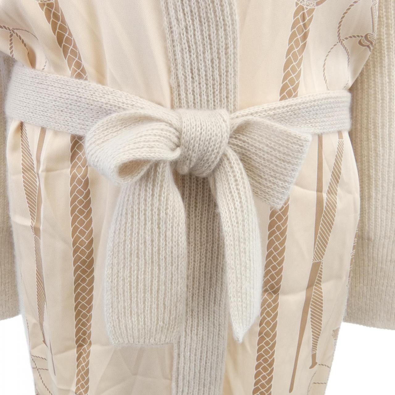 Hermes Hermes Hermes LES TAMBOURS FINESSE Twillene Long Cardigan Others Tops DUTY FREE for USA Size ONE SIZE - 7 Thumbnail