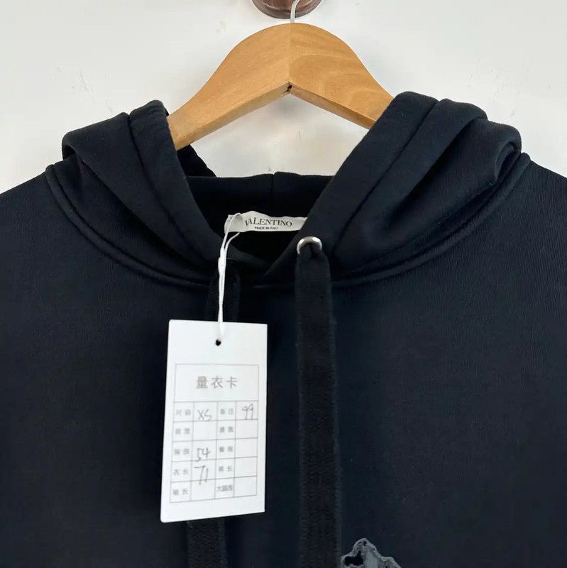 Valentino Valentino Men's Graphic Black Hoodie 0089 Size US XS / EU 42 / 0 - 3 Thumbnail
