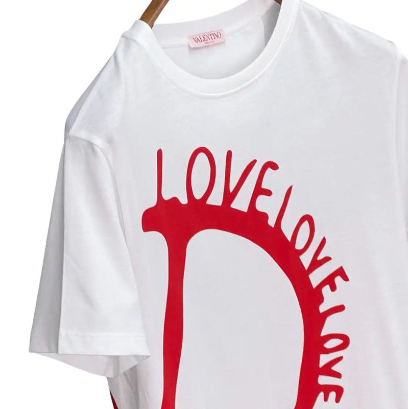 Valentino Valentino Summer White Cotton Printed T-Shirt 0089 Size US S / EU 44-46 / 1 - 6 Thumbnail