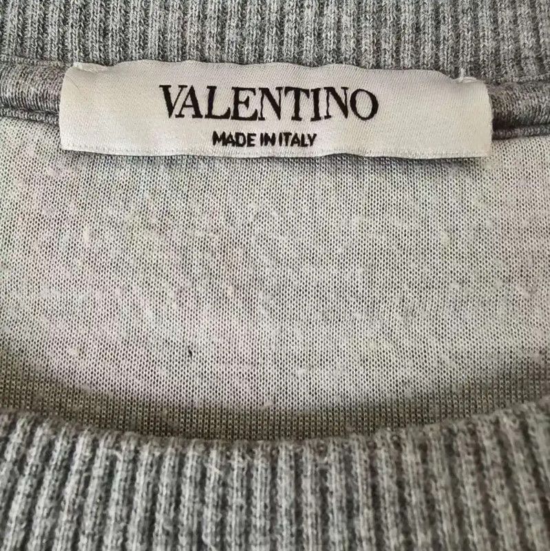 Valentino Valentino Gray Cotton Men's Sweatshirt 0089 Size US M / EU 48-50 / 2 - 4 Thumbnail