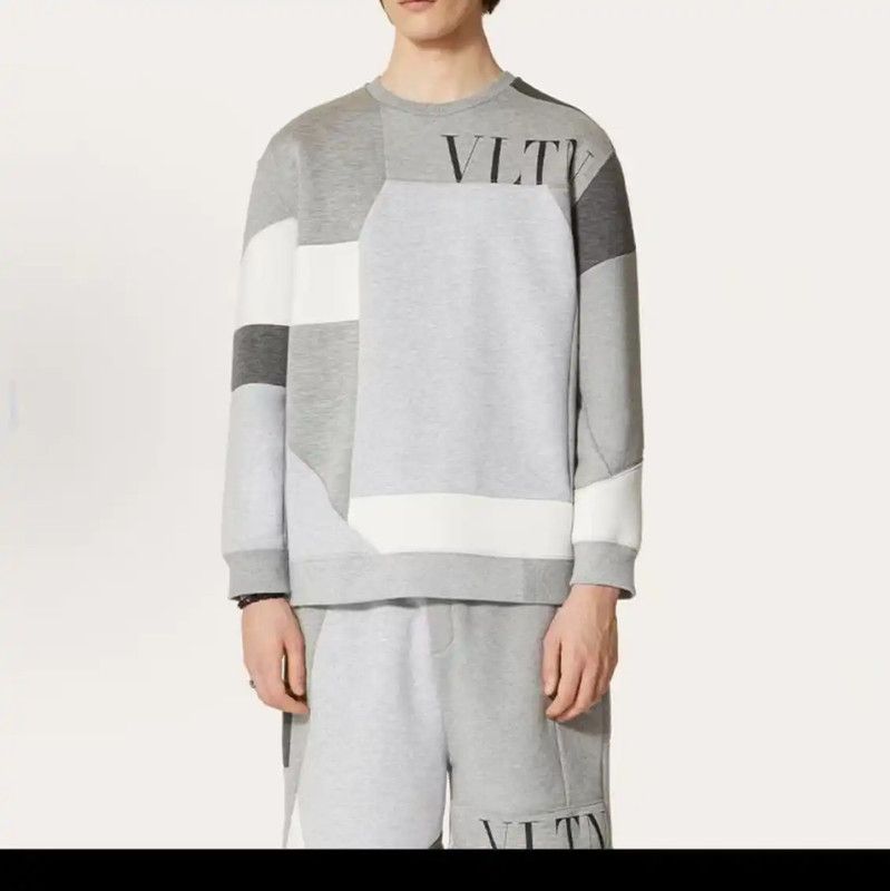 Valentino Valentino Gray Cotton Men's Sweatshirt 0089 Size US M / EU 48-50 / 2 - 6 Thumbnail