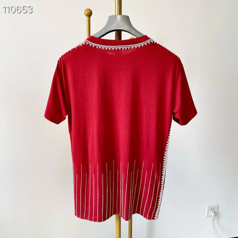 Valentino Valentino Multicolor Embroidered Cotton T-Shirt 0089 Size US S / EU 44-46 / 1 - 7 Thumbnail