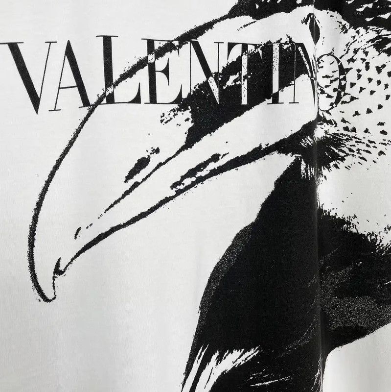 Valentino Valentino Men's Summer White Graphic T-Shirt 0089 Size US M / EU 48-50 / 2 - 3 Thumbnail