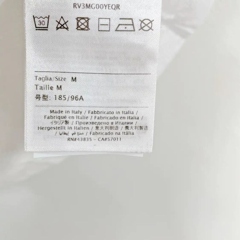Valentino Valentino Men's Summer White Graphic T-Shirt 0089 Size US M / EU 48-50 / 2 - 5 Thumbnail