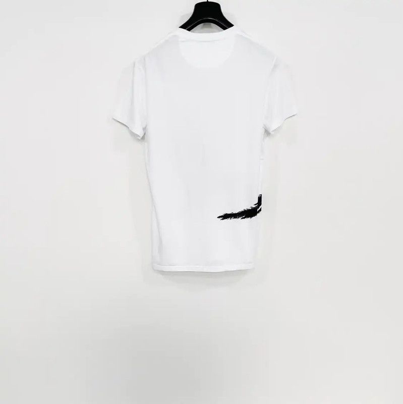 Valentino Valentino Men's Summer White Graphic T-Shirt 0089 Size US M / EU 48-50 / 2 - 2 Thumbnail