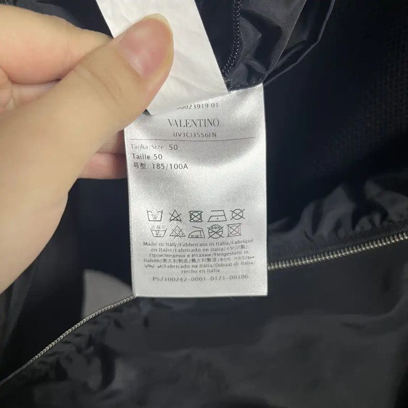 Valentino Valentino Black Nylon Hooded Jacket Size XL 0089 Size US XL / EU 56 / 4 - 4 Thumbnail