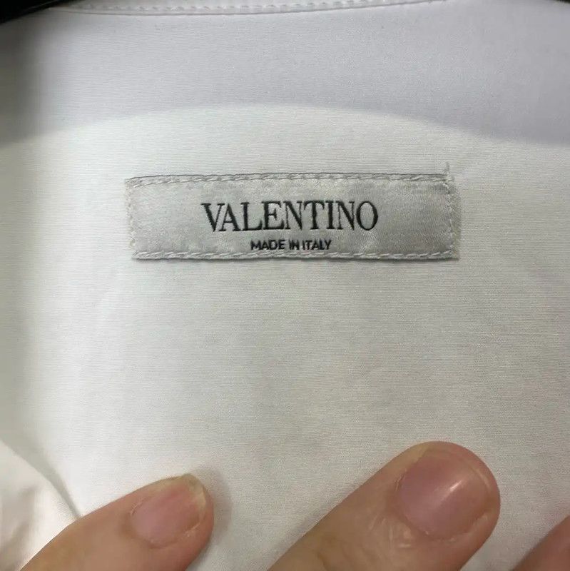 Valentino Valentino Summer White Cotton Short Sleeve Shirt 0089 Size US S / EU 44-46 / 1 - 4 Thumbnail