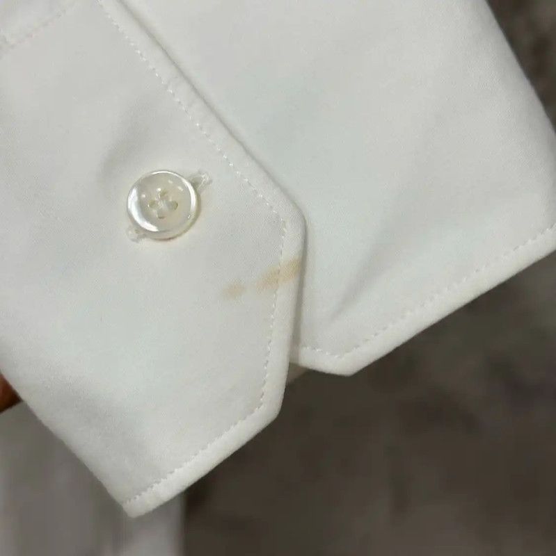 Valentino Valentino Long Sleeve White Cotton Shirt 0089 Size US M / EU 48-50 / 2 - 5 Thumbnail