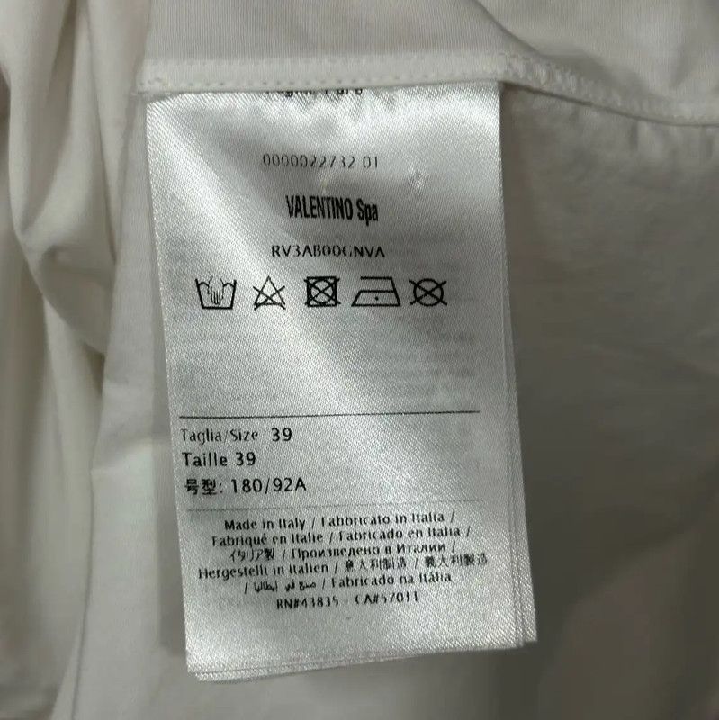 Valentino Valentino Long Sleeve White Cotton Shirt 0089 Size US M / EU 48-50 / 2 - 7 Thumbnail