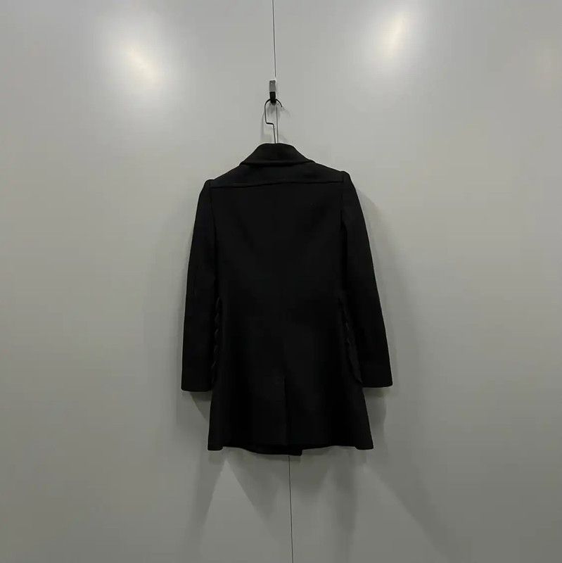 Valentino Valentino Black Cotton Long Coat for Men 0089 Size US M / EU 48-50 / 2 - 2 Thumbnail