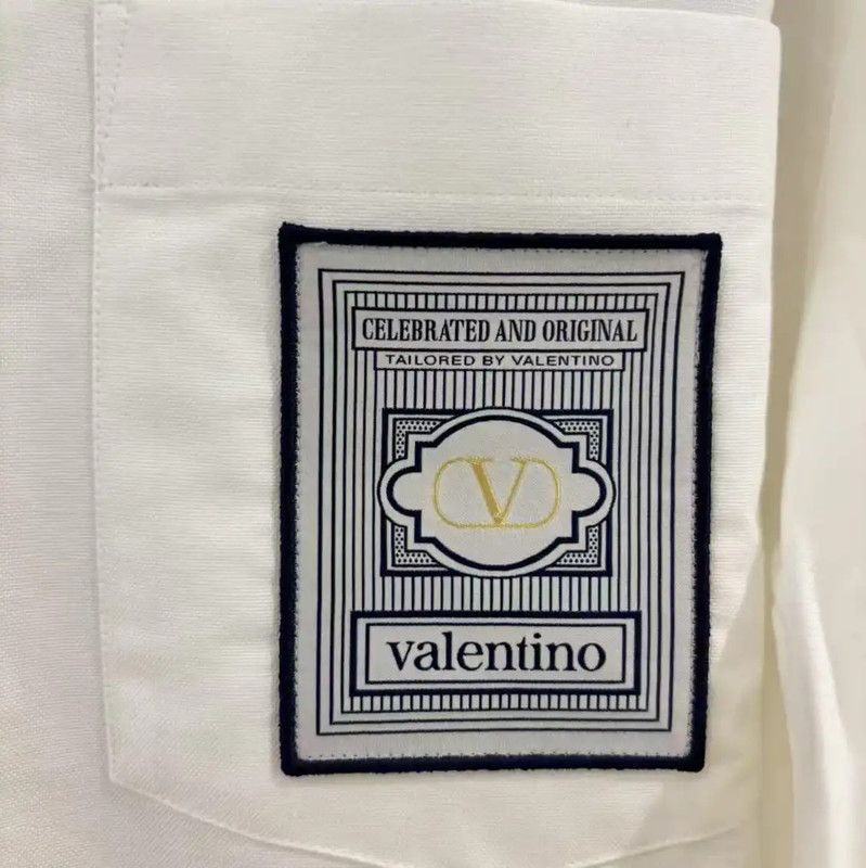Valentino Valentino Long Sleeve Logo Shirt for Men 0089 Size US L / EU 52-54 / 3 - 3 Thumbnail