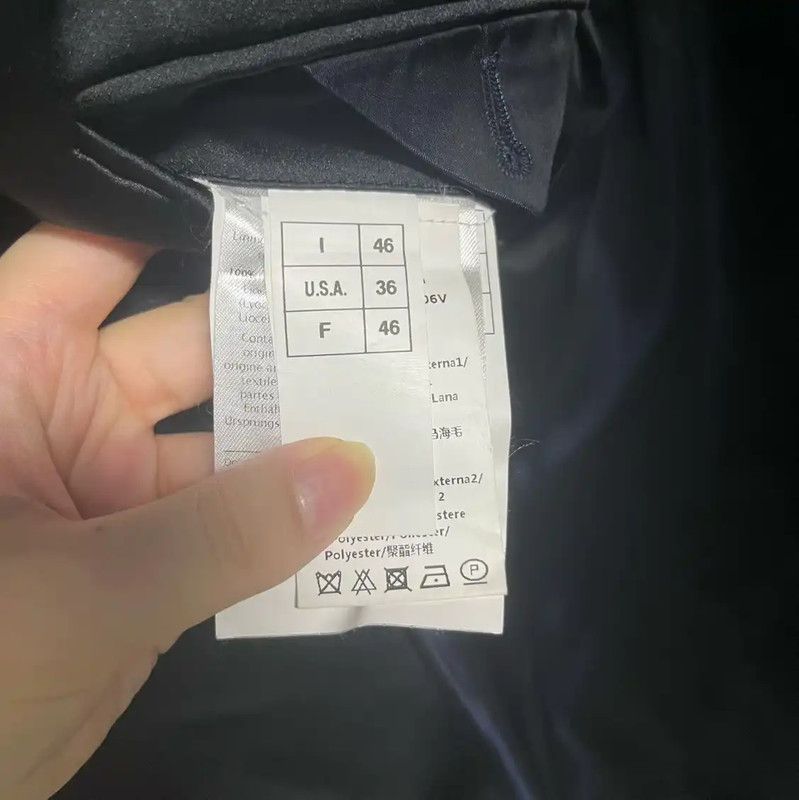 Valentino Valentino Black Wool Tailored Men's Jacket 0089 Size US M / EU 48-50 / 2 - 3 Thumbnail