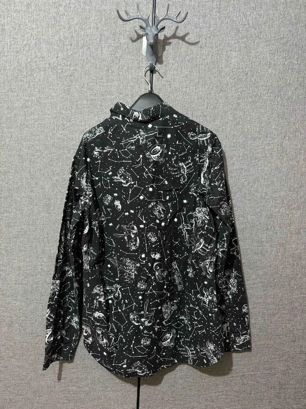 Valentino Valentino Black Cotton Printed Logo Shirt 0089 Size US M / EU 48-50 / 2 - 2 Thumbnail