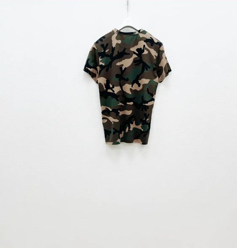 Valentino Valentino Camouflage Cotton Short Sleeve T-shirt 0089 Size US M / EU 48-50 / 2 - 2 Thumbnail