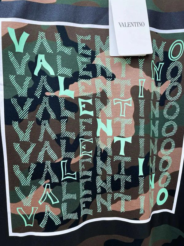 Valentino Valentino Camouflage Cotton Short Sleeve T-shirt 0089 Size US M / EU 48-50 / 2 - 4 Thumbnail