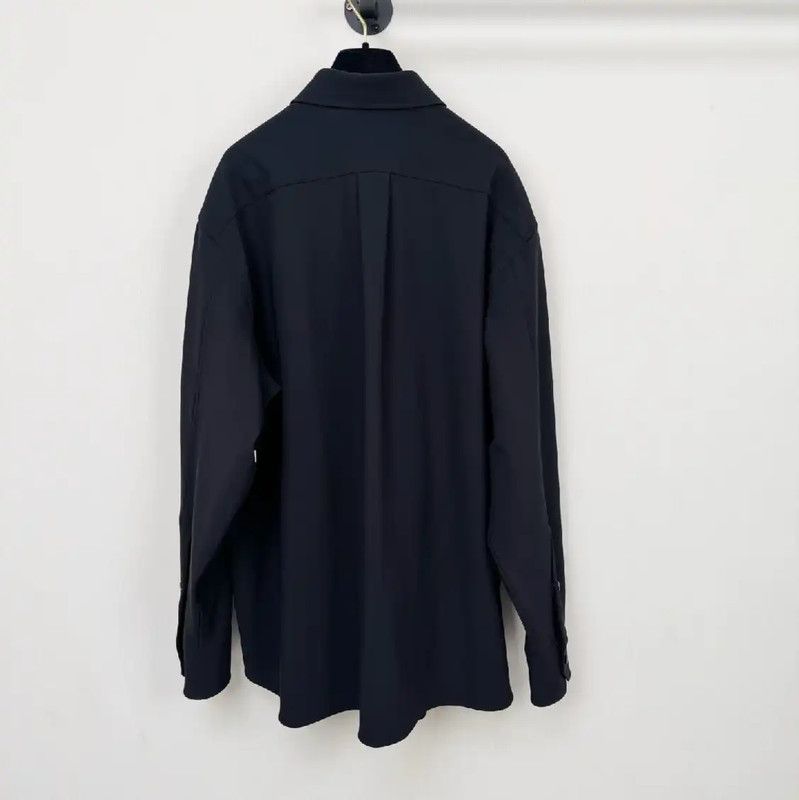 Valentino Valentino Black Long Sleeve Oversized Shirt 0089 Size US XXL / EU 58 / 5 - 2 Thumbnail