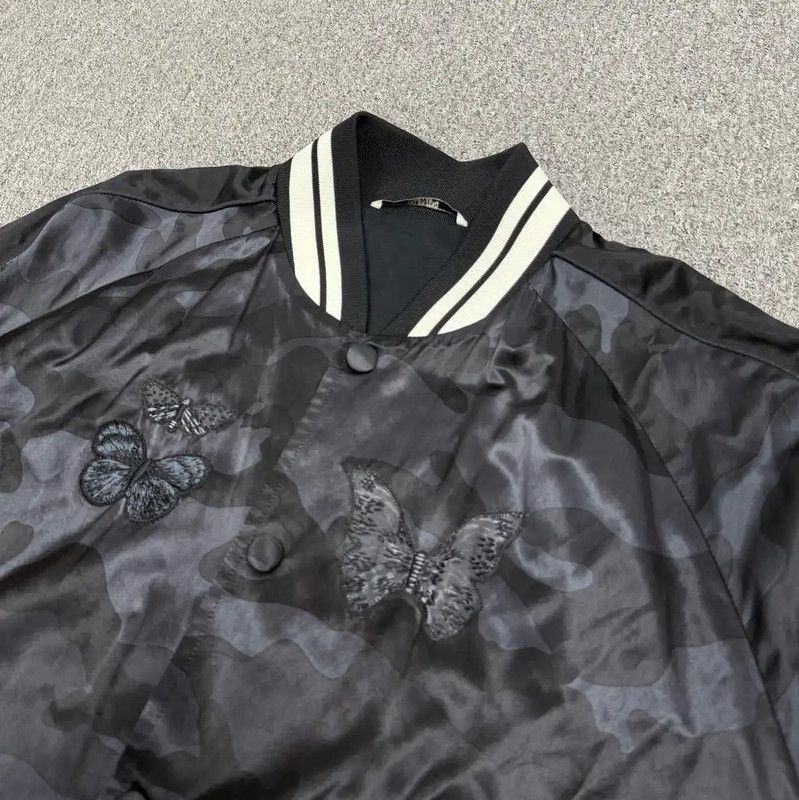 Valentino Valentino Black Nylon Bomber Jacket for Men 0089 Size US L / EU 52-54 / 3 - 3 Thumbnail