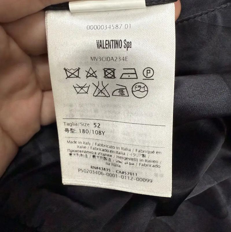 Valentino Valentino Black Nylon Bomber Jacket for Men 0089 Size US L / EU 52-54 / 3 - 4 Thumbnail