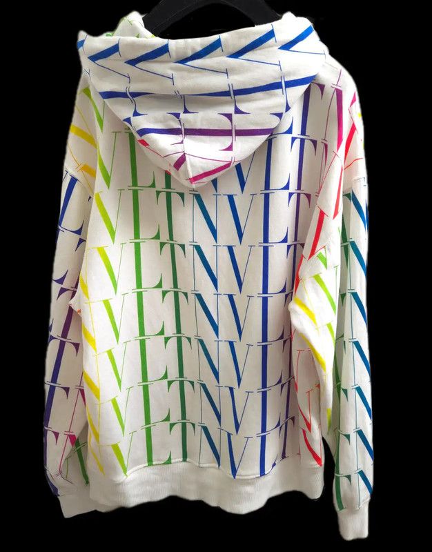 Valentino Valentino Colorful Logo Men's Hooded Sweatshirt 0089 Size US S / EU 44-46 / 1 - 2 Thumbnail