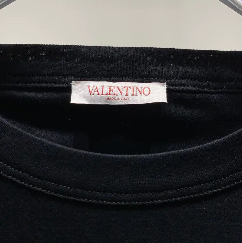 Valentino Valentino Black Cotton Men's T-shirt 0089 Size US L / EU 52-54 / 3 - 4 Thumbnail