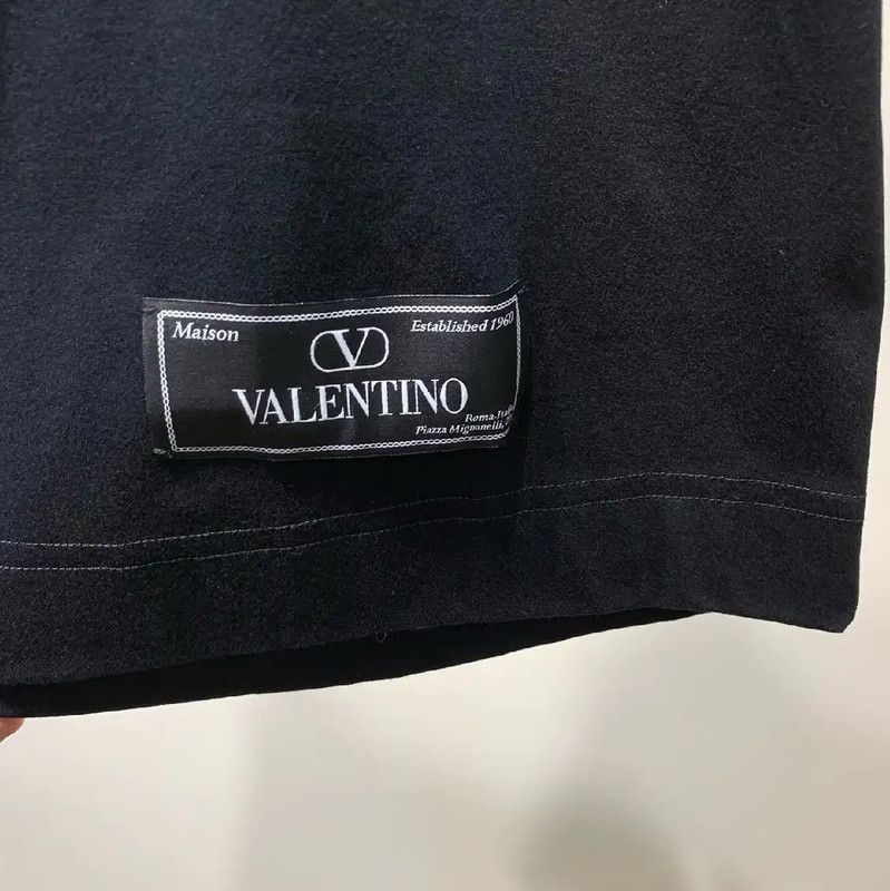 Valentino Valentino Black Cotton Men's T-shirt 0089 Size US L / EU 52-54 / 3 - 5 Thumbnail