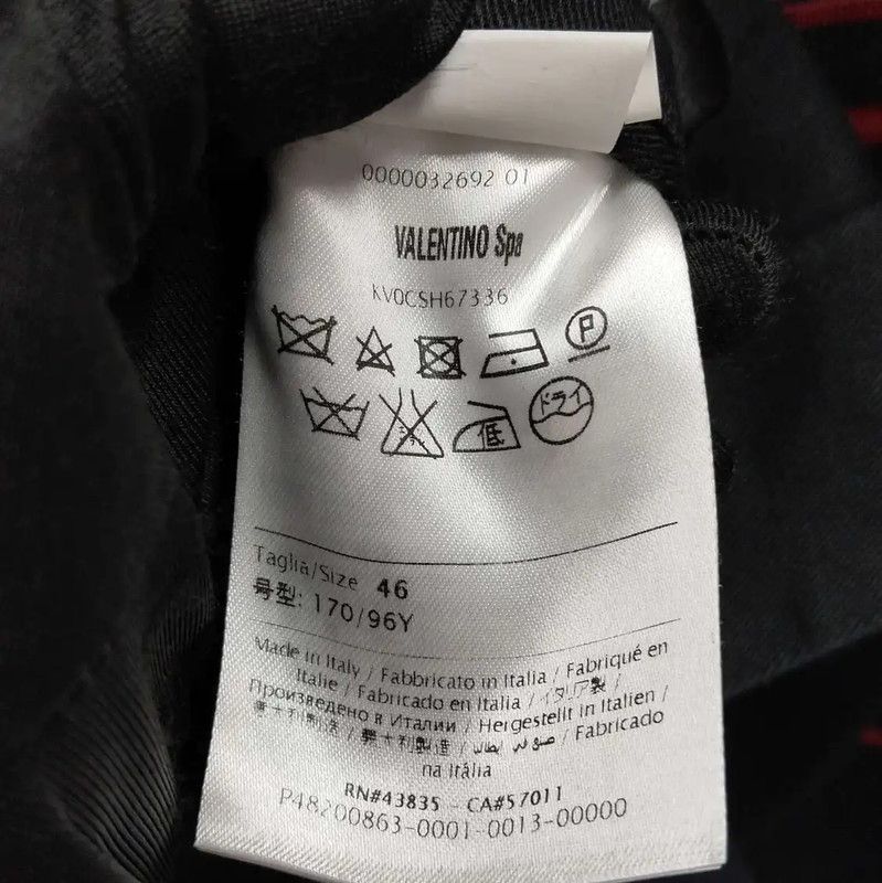 Valentino Valentino Black Long Sleeve Men's Outer Jacket 0089 Size US L / EU 52-54 / 3 - 5 Thumbnail