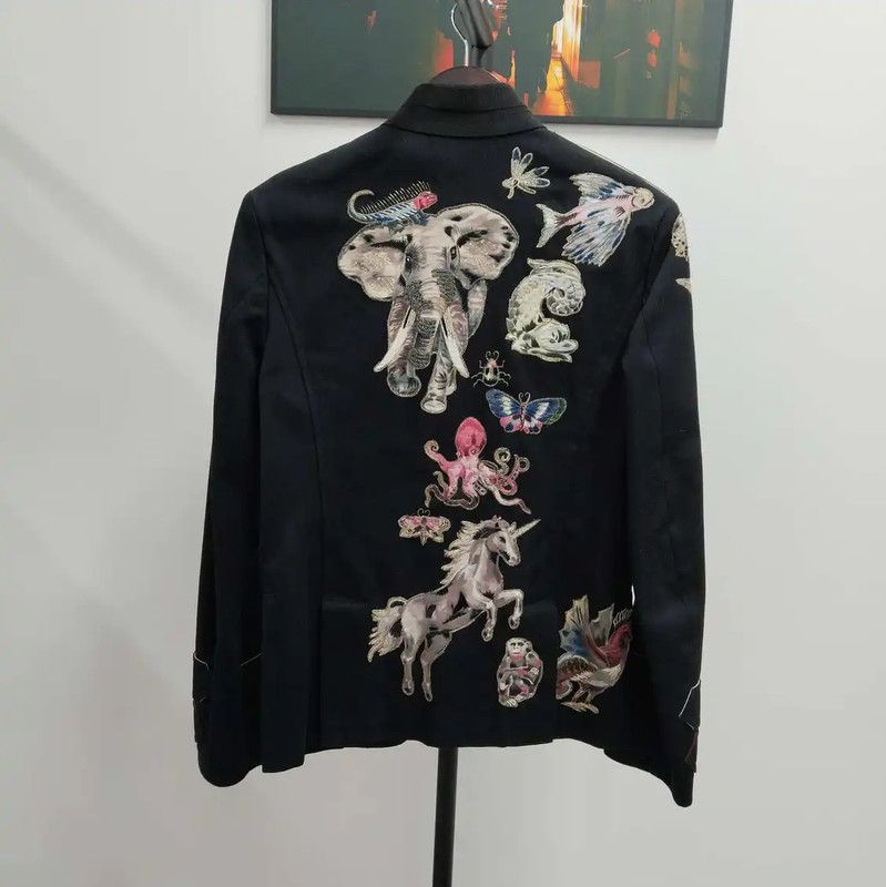 Valentino Valentino Black Long Sleeve Men's Outer Jacket 0089 Size US L / EU 52-54 / 3 - 2 Thumbnail