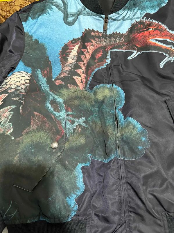 Valentino Valentino Black Printed Nylon Bomber Jacket 0089 Size US S / EU 44-46 / 1 - 3 Thumbnail