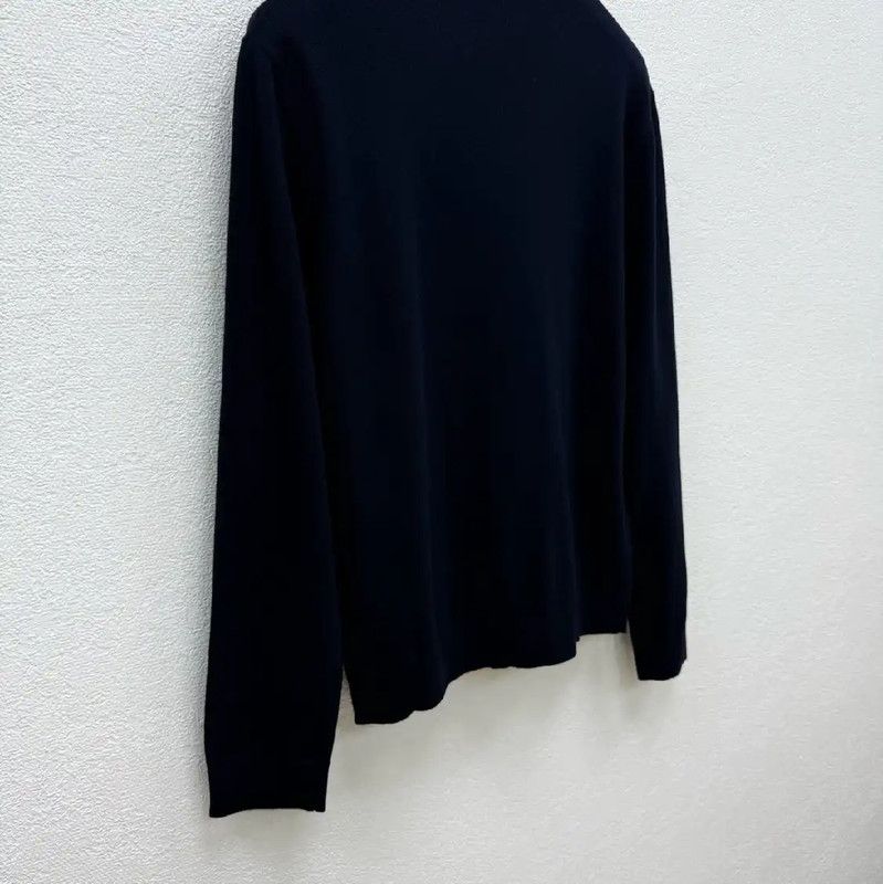 Valentino Valentino Men's Black Wool Long Sleeve Sweater 0089 Size US L / EU 52-54 / 3 - 5 Thumbnail