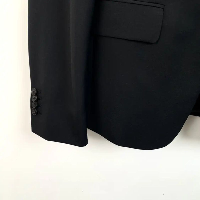 Valentino Valentino Black Men's Blazer Jacket 0089 Size US S / EU 44-46 / 1 - 4 Thumbnail