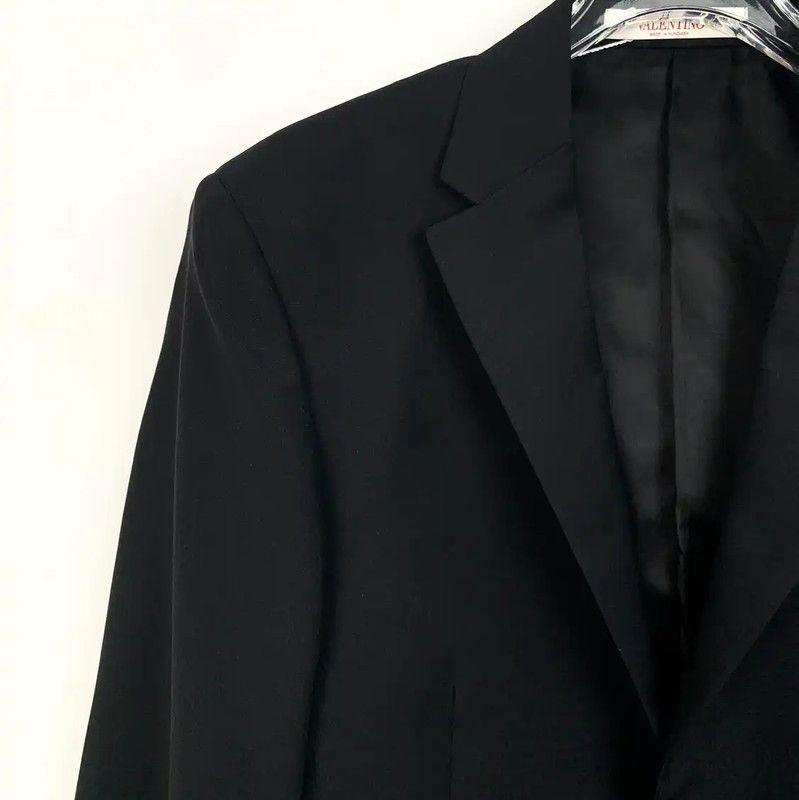 Valentino Valentino Black Men's Blazer Jacket 0089 Size US S / EU 44-46 / 1 - 3 Thumbnail