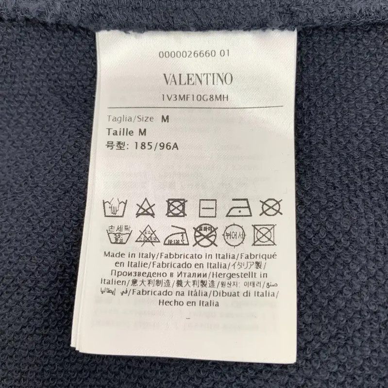 Valentino Valentino Blue Cotton Men's Sweatshirt 0089 Size US M / EU 48-50 / 2 - 7 Thumbnail