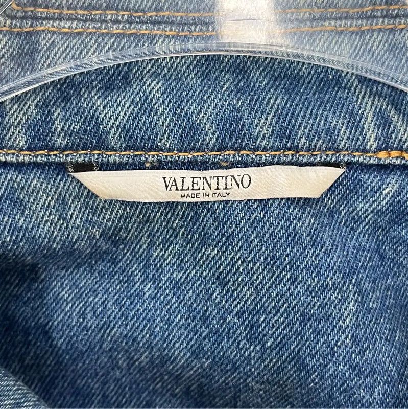 Valentino Valentino Blue Denim Jacket for Men 0089 Size US XL / EU 56 / 4 - 3 Thumbnail