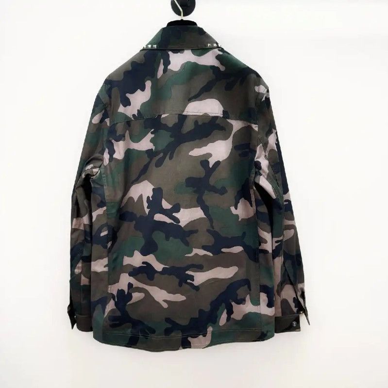 Valentino Valentino Men's Long Sleeve Camouflage Jacket 0089 Size US M / EU 48-50 / 2 - 2 Thumbnail