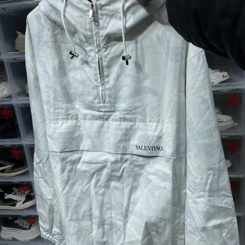 Valentino Valentino White Cotton Men's Hoodie 0089 Size US L / EU 52-54 / 3 - 3 Thumbnail
