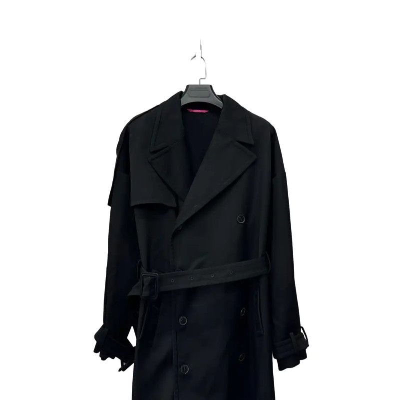 Valentino Valentino Black Men's Trench Coat 0089 Size US M / EU 48-50 / 2 - 3 Thumbnail