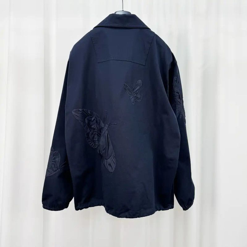 Valentino Valentino Embroidered Black Cotton Jacket for Men 0089 Size US M / EU 48-50 / 2 - 2 Thumbnail