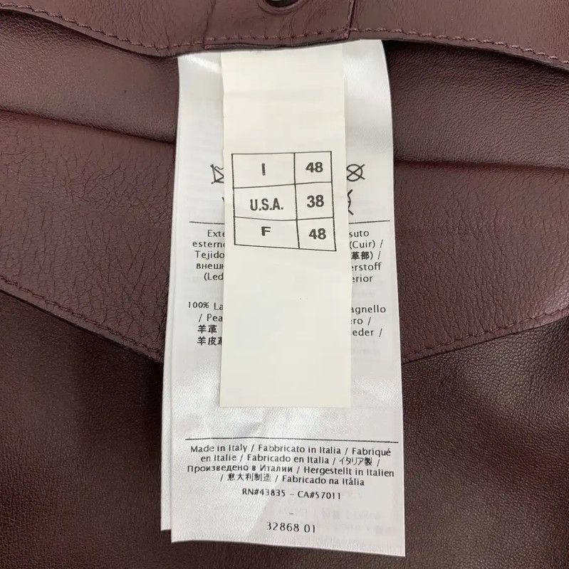 Valentino Valentino Brown Leather Jacket for Men 0089 Size US M / EU 48-50 / 2 - 7 Thumbnail